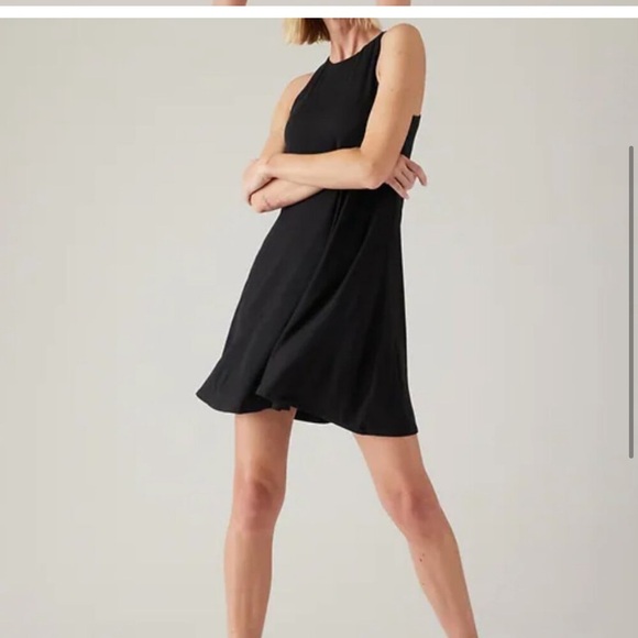 Like new- ATHLETA -Black Sleeveless Santorini Thera Dress - Picture 9 of 10